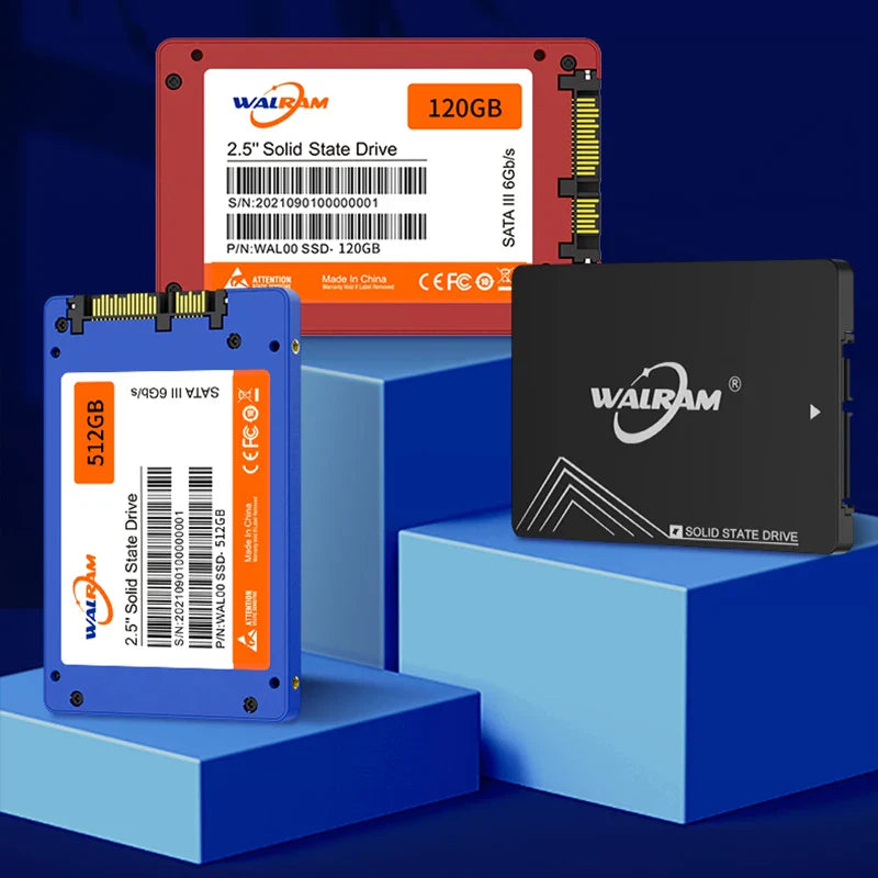 Walram SSD – 1TB, 512GB, 240GB, 256GB, 120GB, 480GB, 500GB SATA3 Solid State Drive for Desktop & Laptop