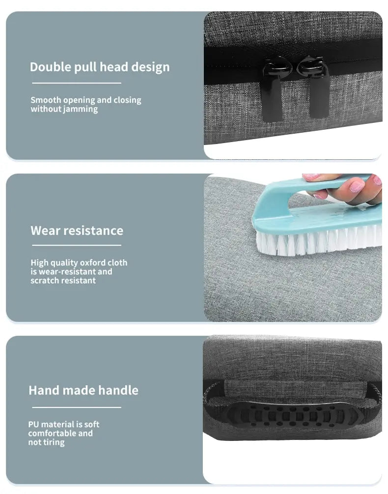 FICEP VR Headset Carrying Case — Hard EVA Portable Storage Bag for Oculus Quest 2, Meta Quest 3 & Pico 4
