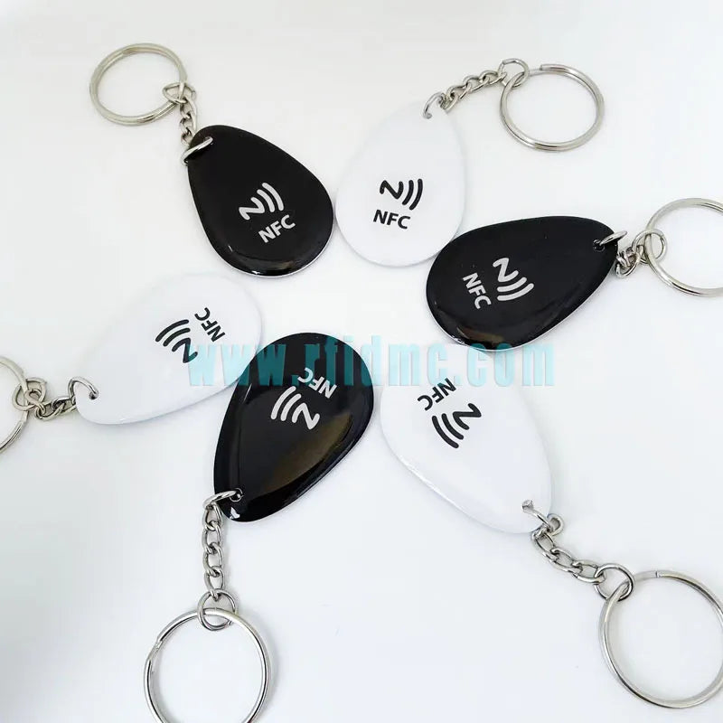 Instagram NFC Epoxy Key Tag – 13.56MHz RFID Proximity Keychain to Increase Followers