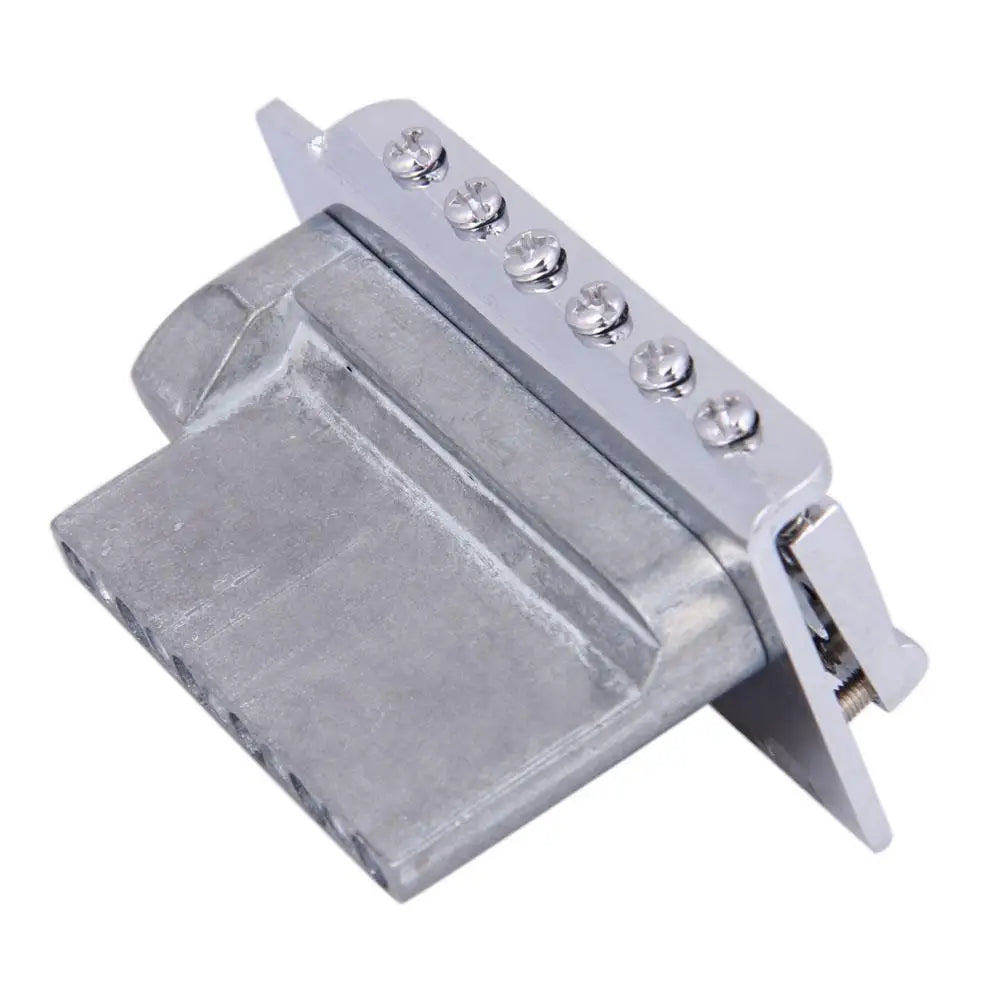 6-String Guitar Bridge Saddle Tailpiece — Tremolo Bridge for Strat SQ ST Electric Guitars, Standard Guitar Accessory