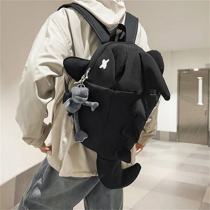 Unisex Shark-Shaped Backpack – Trendy Large Capacity School & Daily Bag for Casual Street Use (Pendant Not Included)
