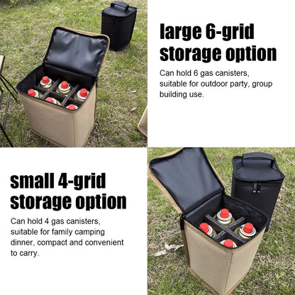 Portable Camping Gas Tank Storage Bag – Protective, Anti-Collision Fuel Cylinder Carrying Case for Outdoor Cooking