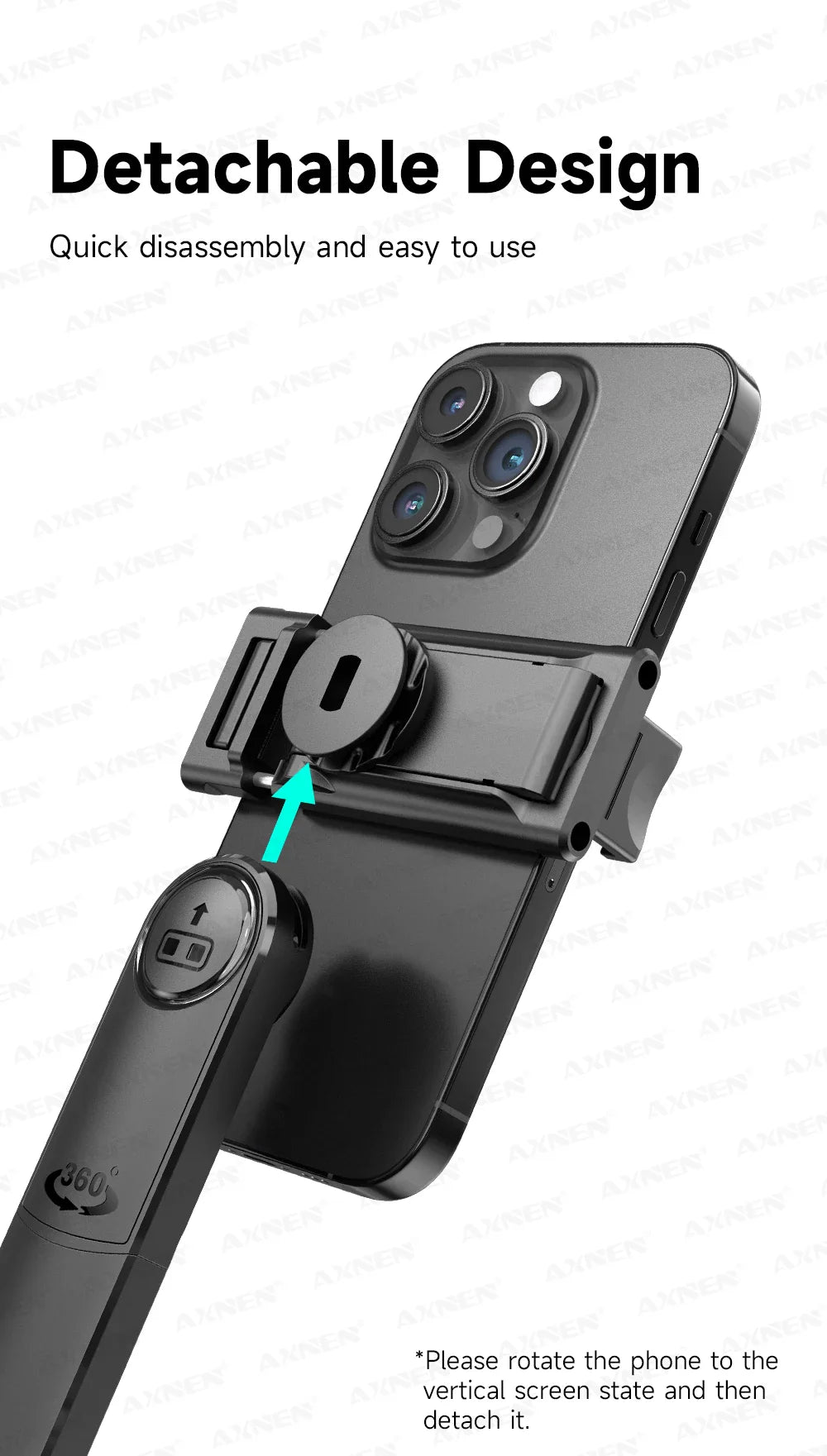 C17 AI Smart Gimbal Tripod – Foldable 360° Selfie Stick with Auto Face Tracking Quadruped Mobile Phone Holder