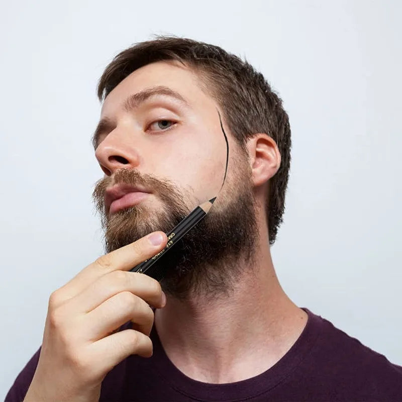 Men’s Beard & Hairline Pencil with Sharpener – Barber Shape Accessory & Eyebrow Makeup Pen