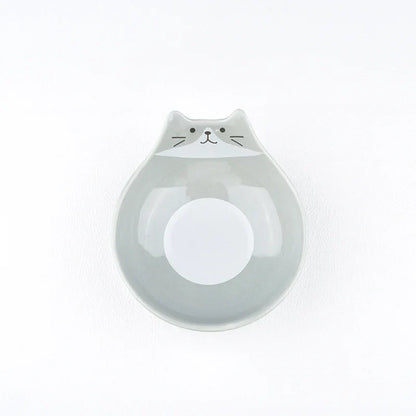Cartoon Cat Face Ceramic Bowl — Cat-Shaped Salad, Dessert, and Rice Bowl for Kids, Home Kitchen Tableware