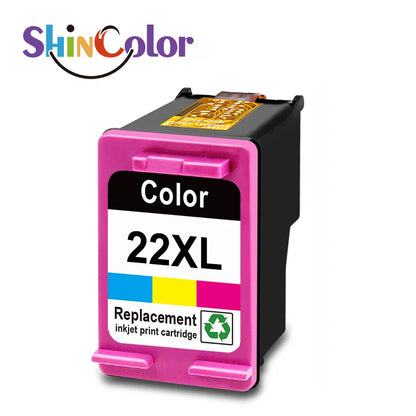 ShinColor Remanufactured HP 21 & 22XL Ink Cartridges Color Replacement for HP DeskJet 3940, 3920 Printers – High Quality Inkjet Set