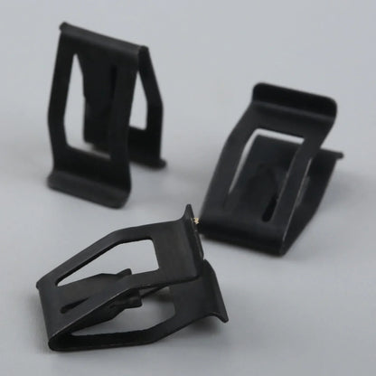 10Pcs Car Dashboard Trim Clips - Black Metal Rivet Fasteners for Ford, Mazda, Audi, Toyota