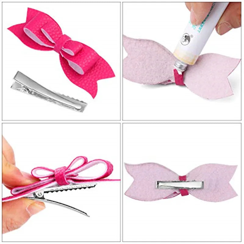 20-50PCS Metal Alligator Hair Clips – Single Prong Duckbill Curl Clips with Teeth for DIY Hair Styling Accessories