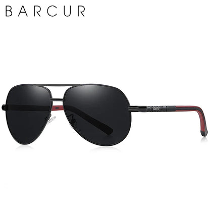 BARCUR Aluminum Vintage Polarized Sunglasses – Classic Men’s & Women’s Driving Shades, UV Protection Eyewear