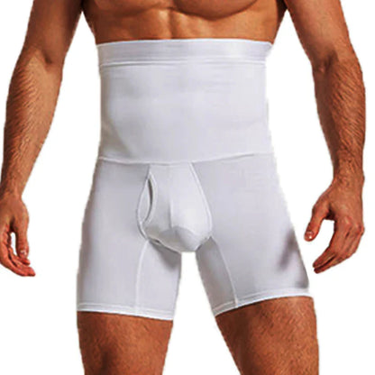 Men's Slimming Waist Trainer - High Waist Compression Body Shaper Underwear for Abdomen and Belly Control Shorts