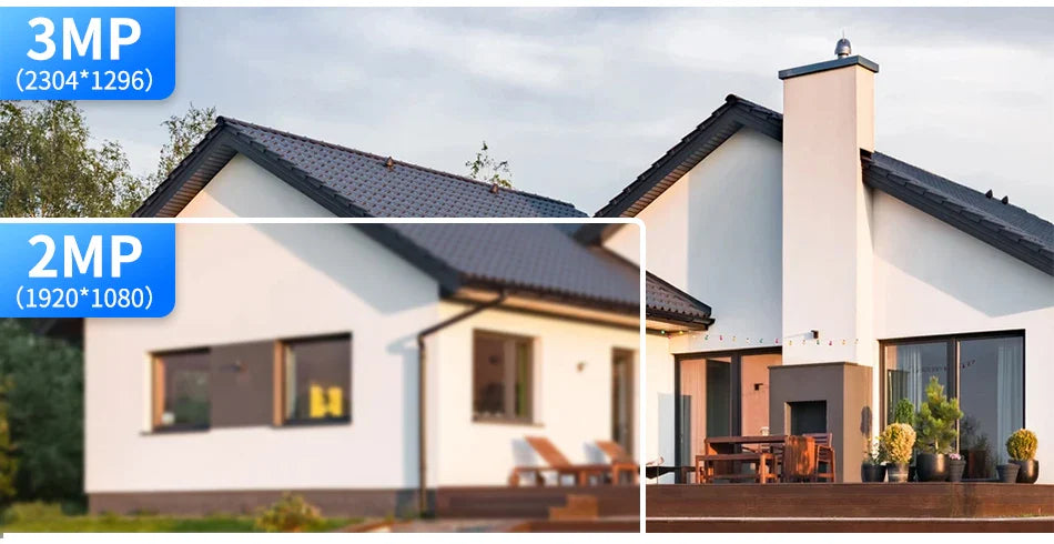 Hiseeu 10CH 5MP WiFi Security Camera System — H.265 NVR with Color Night Vision, Human Motion Detection & 2-Way Audio Outdoor Cameras