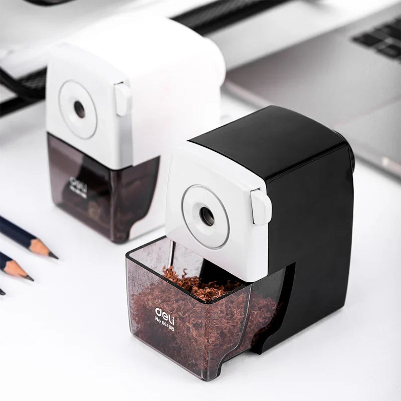DELI Rotary Pencil Sharpener – Office & School Table Cutter Stationery Tool