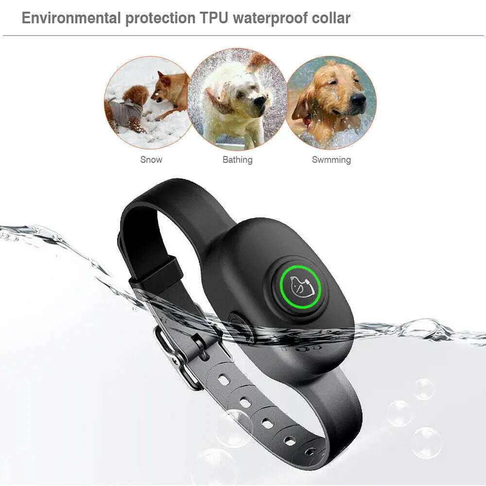 Waterproof Rechargeable Small Dog Training Collar Humane No-Shock Anti-Bark Control Adjustable Pet Behavior Training Device