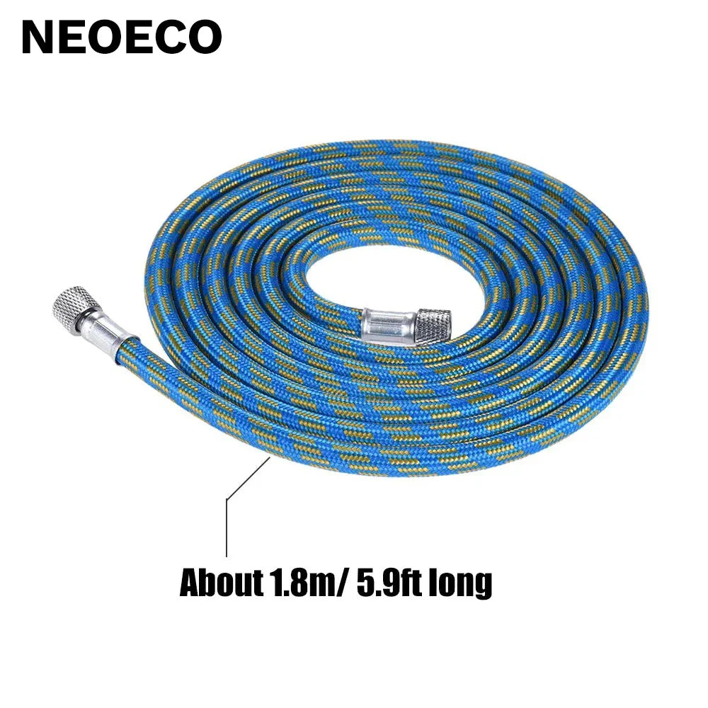 Professional Nylon Braided Airbrush Hose – 1/8" x 1.8m (5.9ft) Standard Fitting for Airbrush DIY