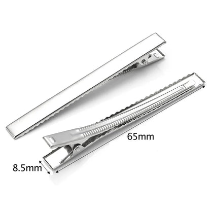 20-50PCS Metal Alligator Hair Clips – Single Prong Duckbill Curl Clips with Teeth for DIY Hair Styling Accessories