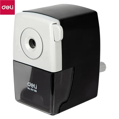 DELI Rotary Pencil Sharpener – Office & School Table Cutter Stationery Tool