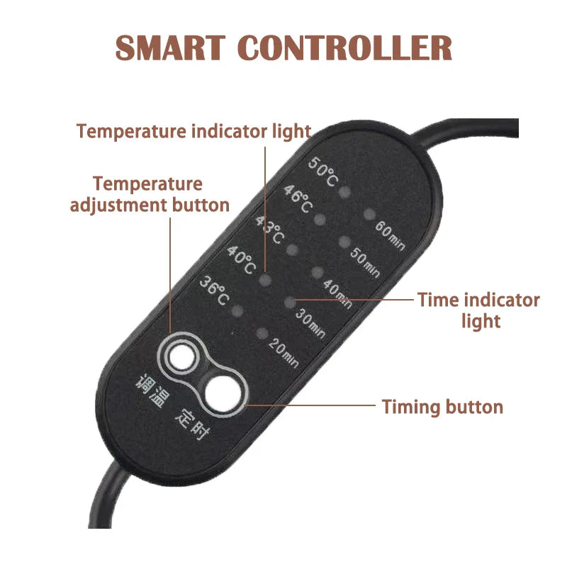 Tourmaline & Jade Electric Eye Massager — Infrared Heat Therapy, Germanium Relaxation for Eye Care & Health Gift