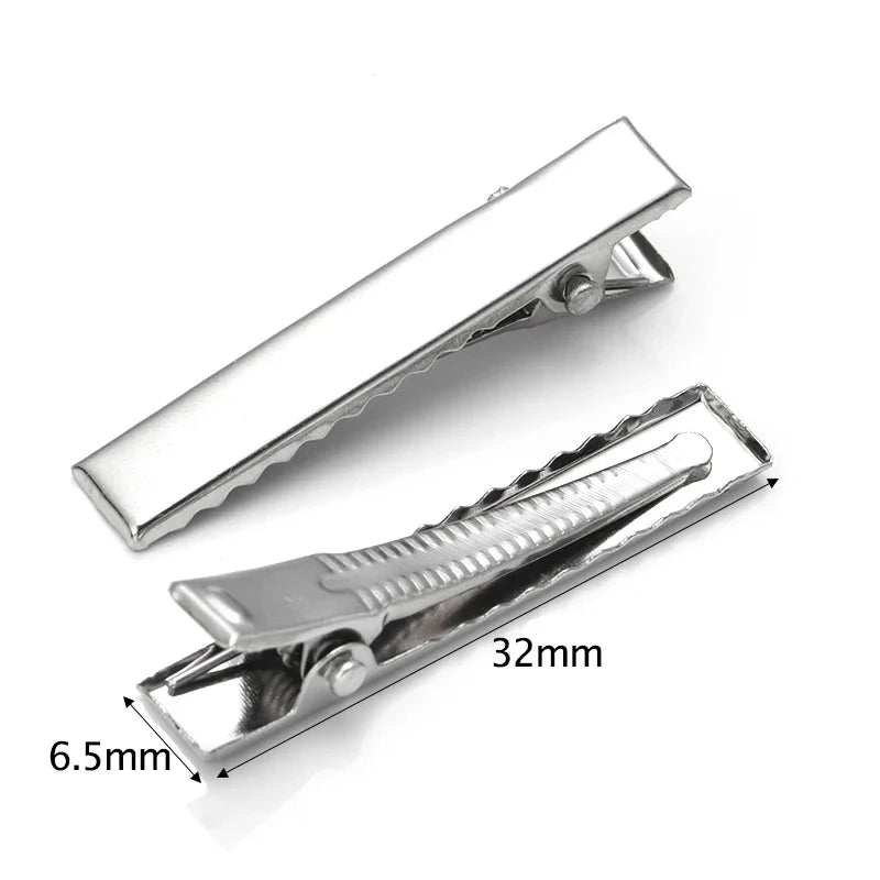 20-50PCS Metal Alligator Hair Clips – Single Prong Duckbill Curl Clips with Teeth for DIY Hair Styling Accessories