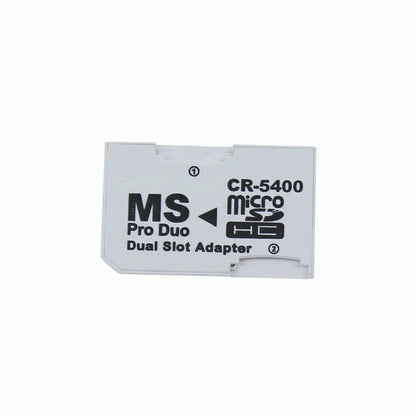 JCD Single & Dual Slot Card Reader – Micro SD/SDHC/TF to MS Memory Stick Pro Duo Adapter for PSP