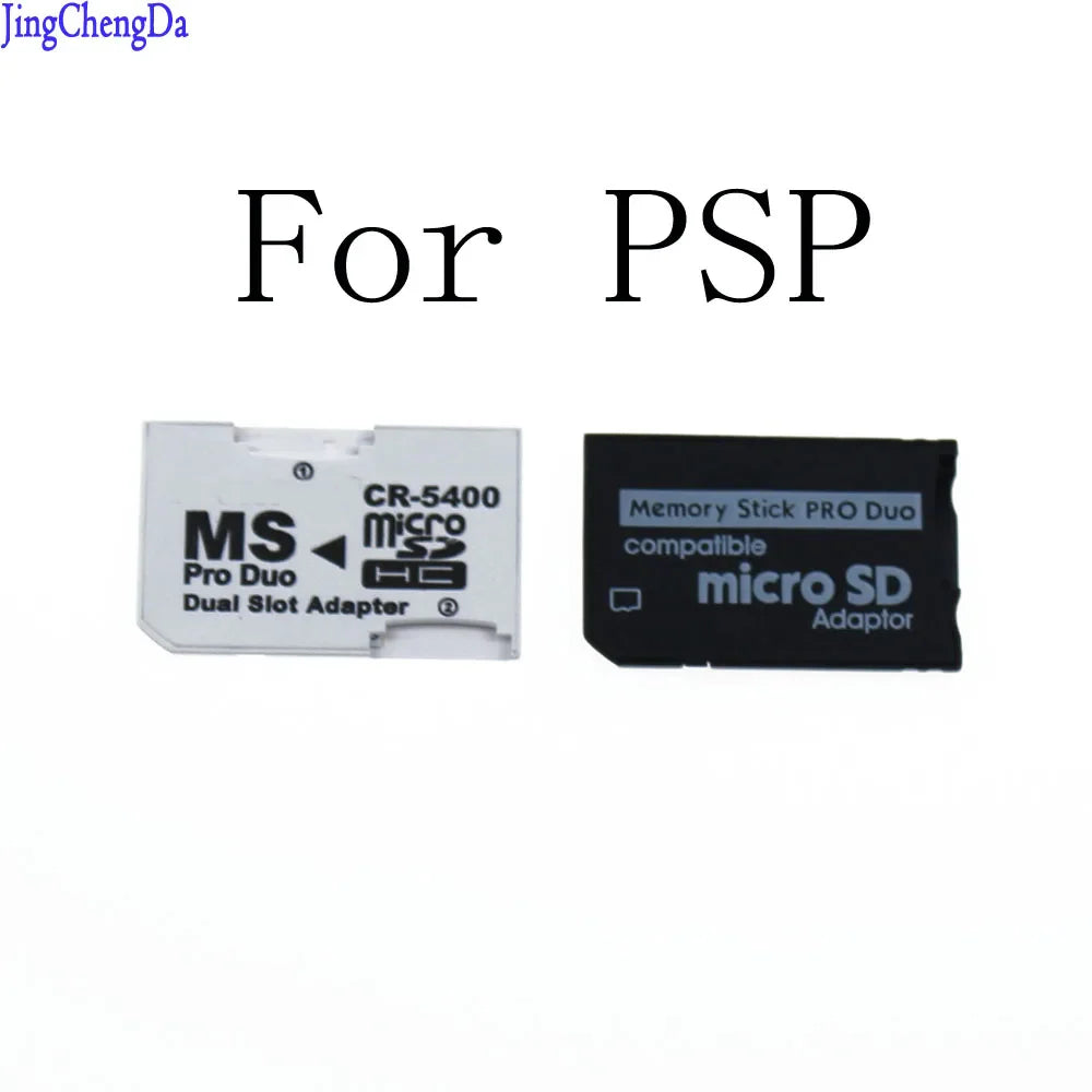 JCD Single & Dual Slot Card Reader – Micro SD/SDHC/TF to MS Memory Stick Pro Duo Adapter for PSP