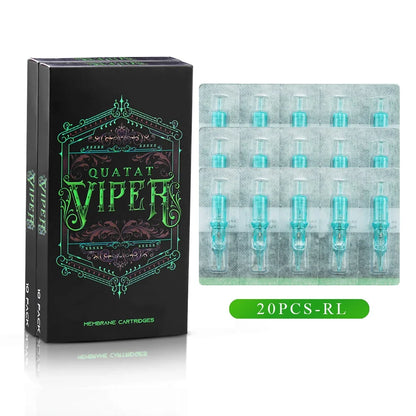 20PCS Disposable Tattoo Cartridge Needles - Sterile Round Liner Needles for Rotary Tattoo Pen