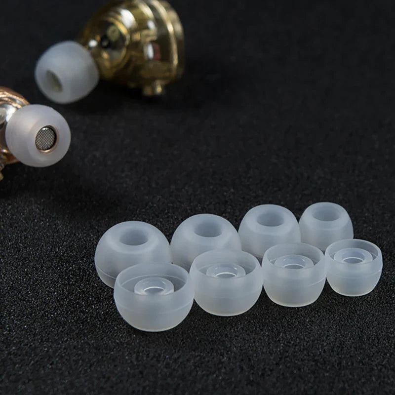 Whizzer EASYTIPS SS20 Silicone In-Ear Eartips – Sweatproof & Waterproof, 4 Pairs in 1 Box for Headphones