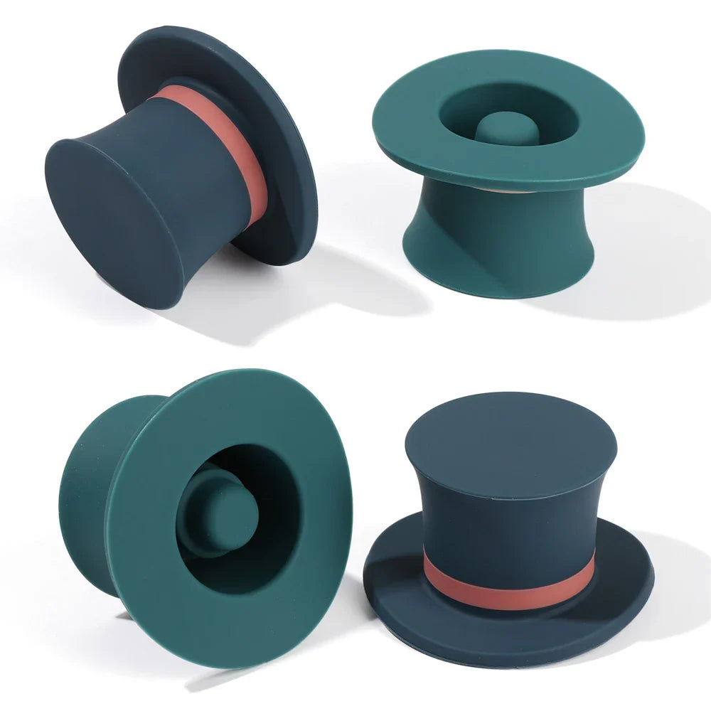 Silicone Wine Bottle Stopper Set – Vacuum-Sealed Champagne and Beer Corks, Kitchen Bar Tool for Freshness Preservation