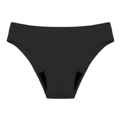 Teen Girls Seamless 4-Layer Leakproof Period Swim Bikini — Fast-Absorb Menstrual Beachwear