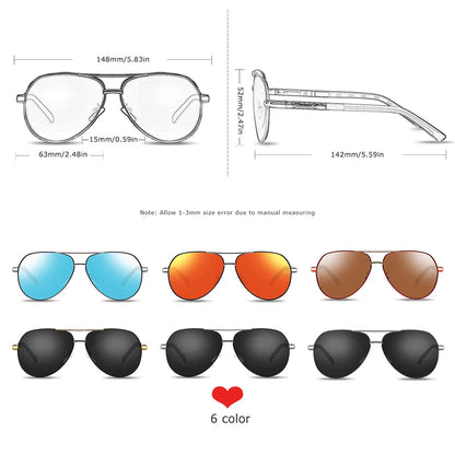BARCUR Aluminum Vintage Polarized Sunglasses – Classic Men’s & Women’s Driving Shades, UV Protection Eyewear