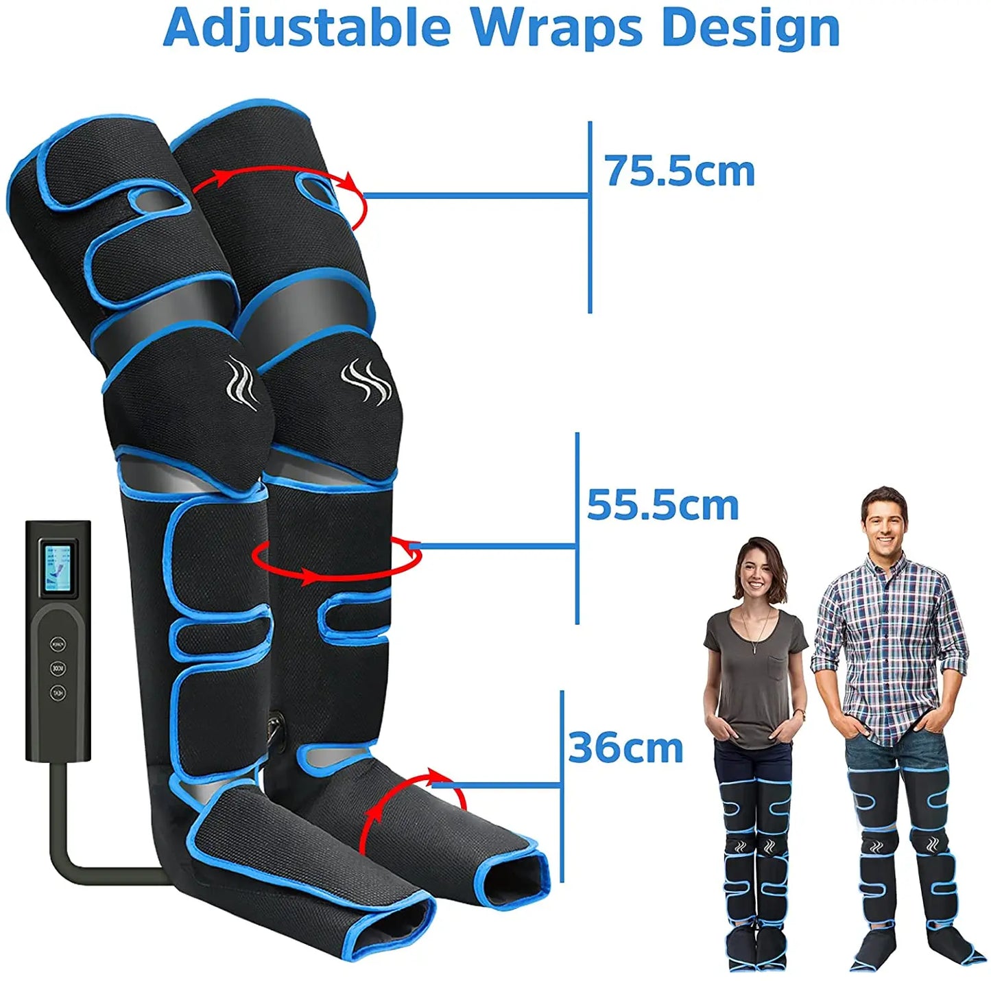 Foot Air Pressure Leg Massager — 360° Circulation & Muscle Relaxation Device for Lymphatic Drainage