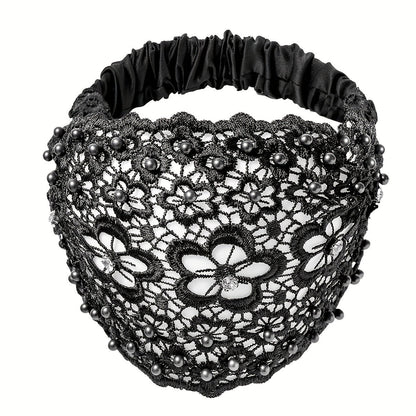 3 Piece Elegant Floral Beaded Wide Headbands Set - Fashionable Hair Accessories for Women, Perfect for Casual Wear