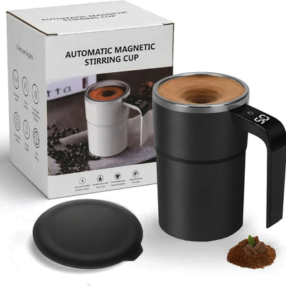 Fully Automatic 304 Stainless Steel Mixing Cup with Temperature Display – Portable Coffee Cup for Home and Office