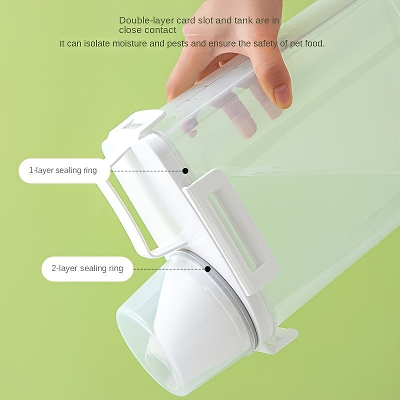Airtight Food Storage Container with Lid - Moisture & Leak-Proof, Ideal for Grains, Nuts, Flour & Rice, Portable Kitchen Organizer