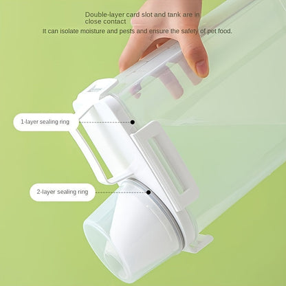 Airtight Food Storage Container with Lid - Moisture & Leak-Proof, Ideal for Grains, Nuts, Flour & Rice, Portable Kitchen Organizer