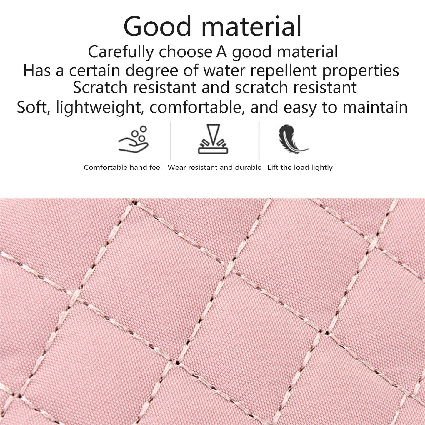New One-Shoulder Messenger Bag for Women - Fashion Embroidered Rhombic Design - Large Capacity Waterproof Backpack with Data Hole