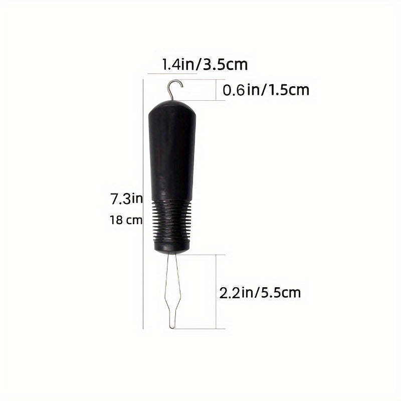 Button Hook Dressing Aid – Non-Slip Ribbed Handle for Seniors & Arthritis Patients, Ideal for Shirts, Dresses & Collars