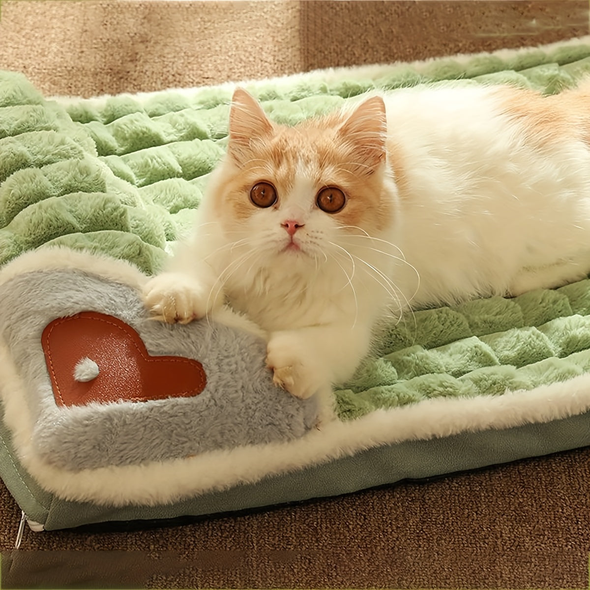 Luxurious Memory Foam Cat Bed - Thick, Comfortable PET Nest with Removable and Washable Cover