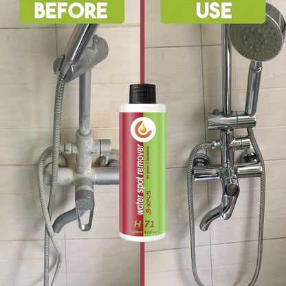 Powerful Bathroom Glass Cleaner - Removes Hard Water Stains, Soap Scum, and Lime from Shower Doors, Mirrors, Tiles, and Faucets