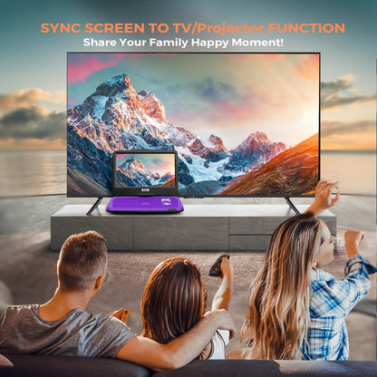 12.5-inch Portable DVD Player - 10.5-inch HD Swivel Screen, Dual Headphone Jacks, 5-Hour Battery, USB/SD/TV Sync, Car Mount, Purple