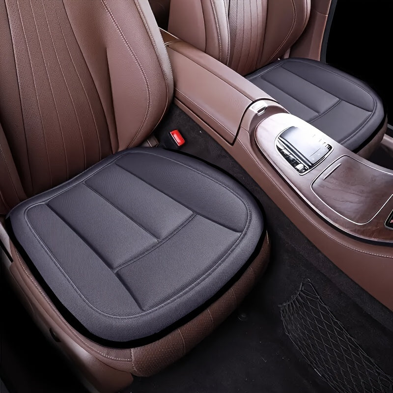 All-Season Universal Car Seat Cushion - Medium Soft, Non-Slip, Breathable Fabric, Portable Comfort Pad