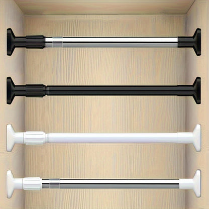 Adjustable Tension Curtain Rod - Heavy-Duty, No-Drill Extendable Rod for Shower, Closet, Window, Towel Rack - Metal and Plastic Home Accessory