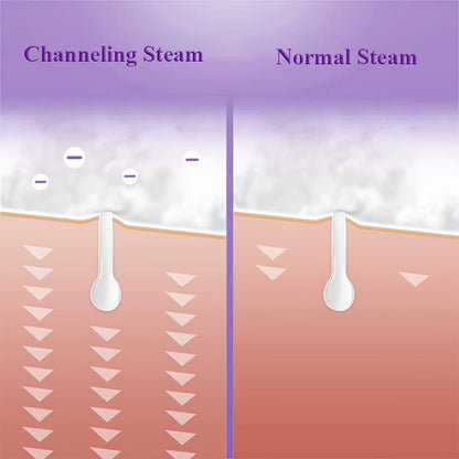 Professional Facial Steamer - Deep Cleansing, Hydrating Humidifier with Face Cover and Measure Cup - Portable, Easy to Use, US Plug