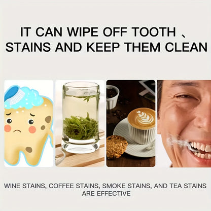 Portable Nano Sponge Teeth Whitening Eraser - Stain Remover for Smoke, Tea and Wine, Daily Dental Care Stick for Home and Travel