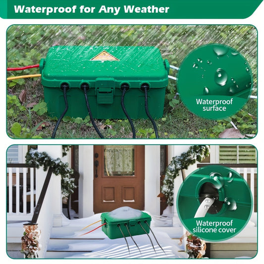 Waterproof Outdoor Electrical Box – IP54 Weatherproof Outlet Cover for Plug, Socket, Timer, Power Strip & Surge Protector