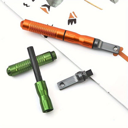 Portable Outdoor Fire Starter - Aluminum Alloy Magnesium Stick, Waterproof Emergency Fire Rod for Camping and Hiking Survival Gear