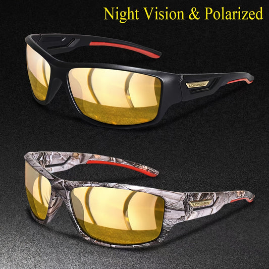 Polarized Night Vision Sunglasses for Driving & Cycling – UV400 Protection, Windproof Eyewear for Men & Women