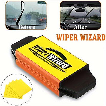 Yellow Miracle Wiper Blade Renewal Brush – Universally Fit – Instantly Restores and Repairs for Clear Vision