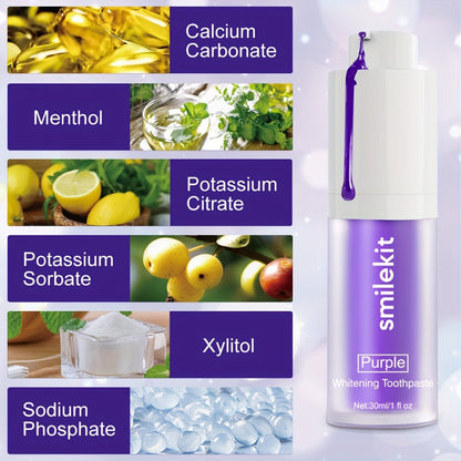 Premium Whitening Toothpaste – Deep Cleaning, Fresh Mint Flavor – Removes Stains, Plaque, and Bacteria for Fresh Breath – Oral Care for Home and Travel, Travel-Friendly Packaging