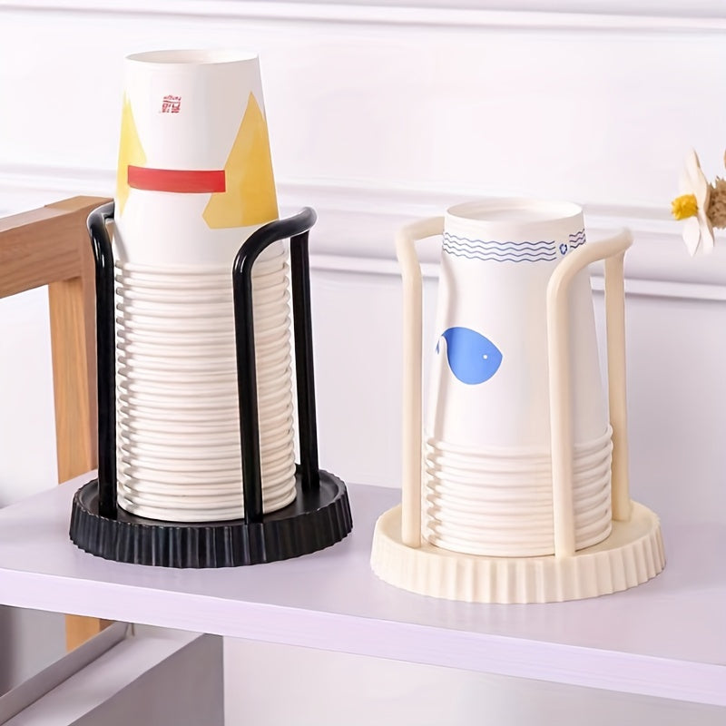 Stylish Disposable Cup Holder - Space-Saving Tabletop Storage Rack for Spa, Home, Office, Bar, Cafe | Easy to Use, Sturdy, Convenient