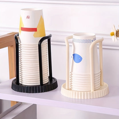 Stylish Disposable Cup Holder - Space-Saving Tabletop Storage Rack for Spa, Home, Office, Bar, Cafe | Easy to Use, Sturdy, Convenient